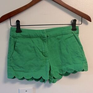 Crewcuts Green cotton Scalloped Shorts